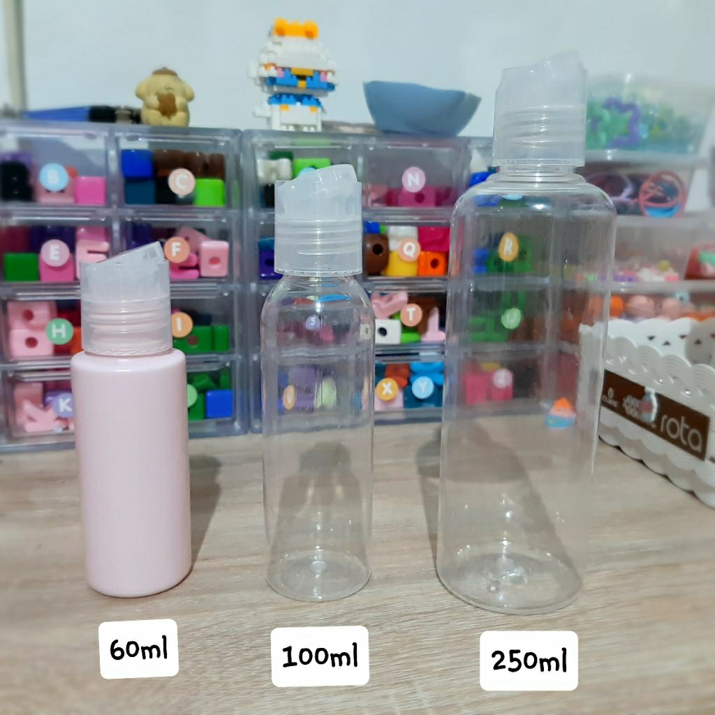 BOTOL + TUTUP PRESSTOP 60ml 100ml 250ml | Botol Press on