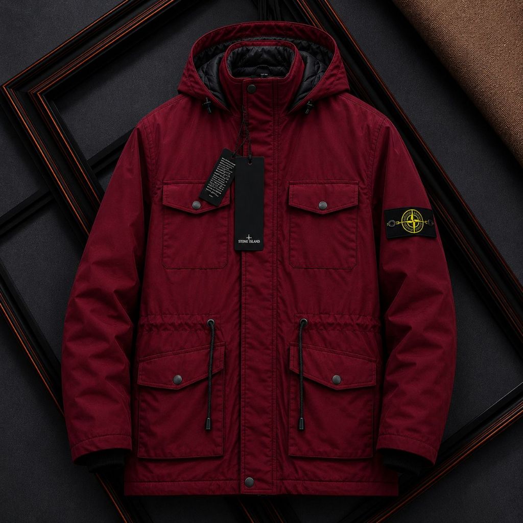 JAKET PARKA JAKET GUNUNG STONE ISLAND UNISEX FULL TAG BAHAN ANTI AIR SUPAR TEBAL
