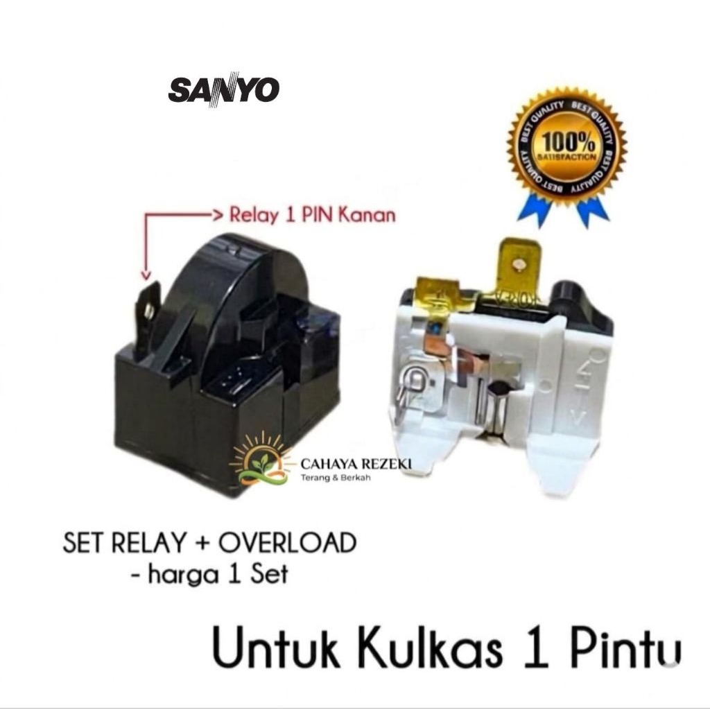 Relay ptc kulkas overload kulkas 1 pintu dan 2 pintu SANYO