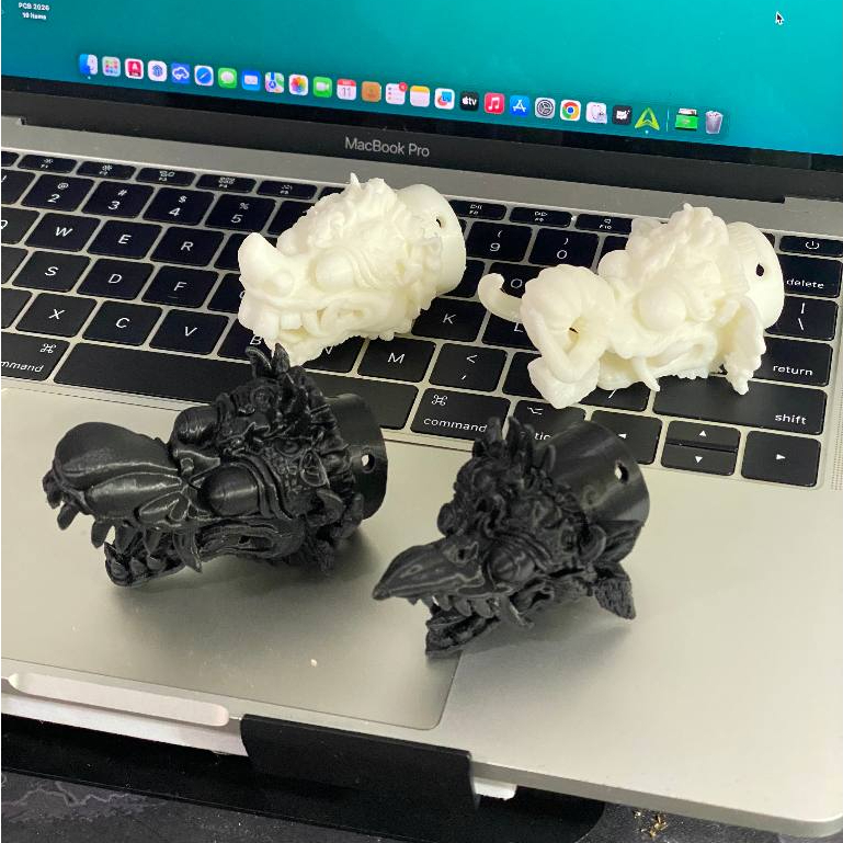 Kepala Layangan Kuir Jangan Mini 3D print PLA Polos - Acc Gantungan Kunci