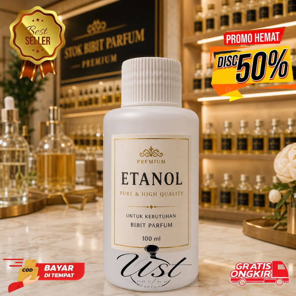 ETANOL kemasan 100 ml (bahan campuran bibit parfum)