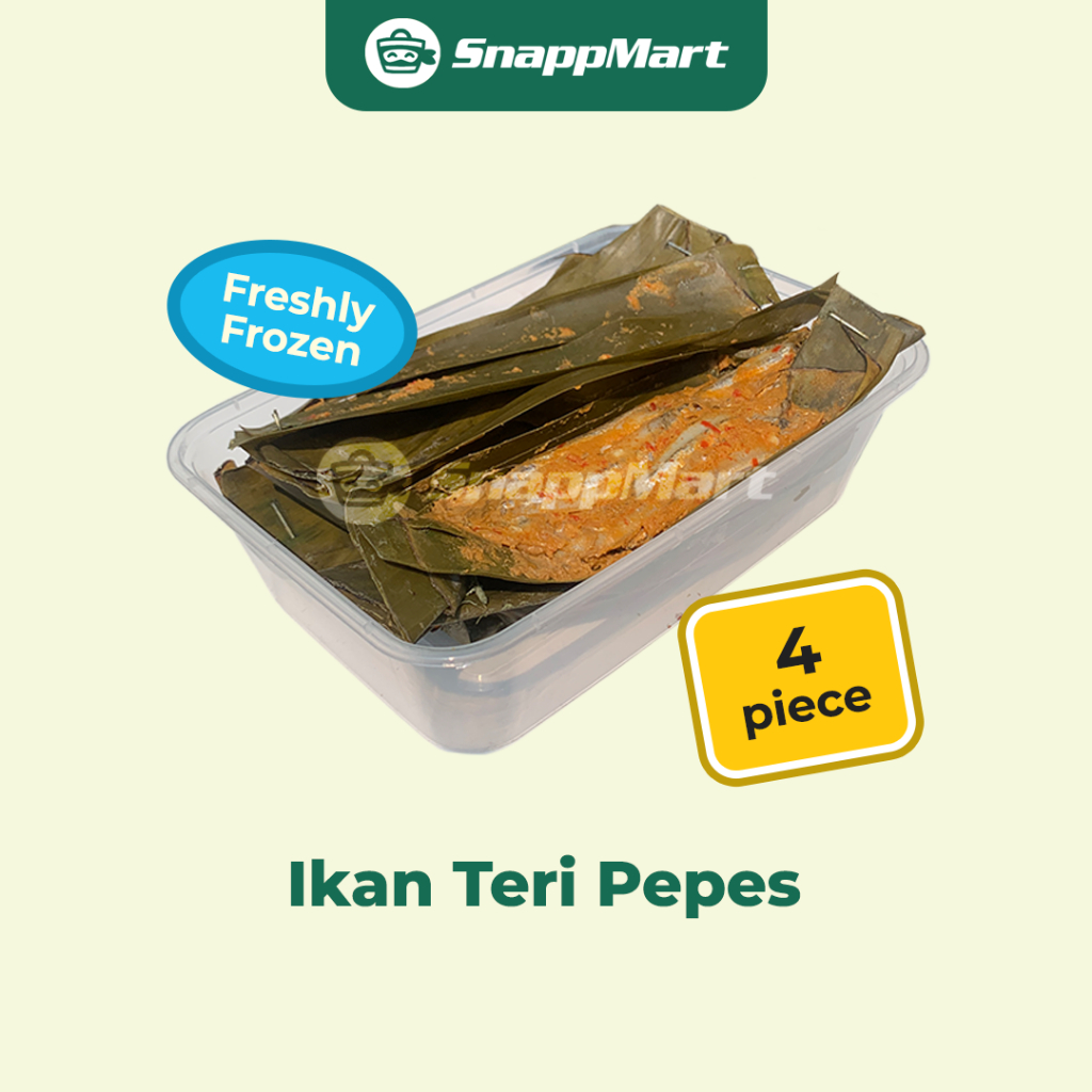 [ INSTANT ] Ikan Teri Pepes (4 pcs)