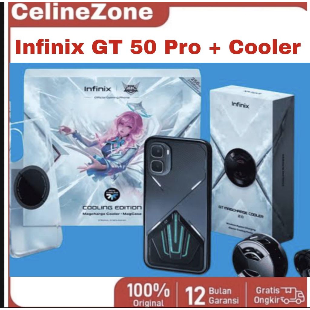 Infinix Gt 50 Pro 5G 12/256 dan 12/512 Special Box Gift Box Cooler