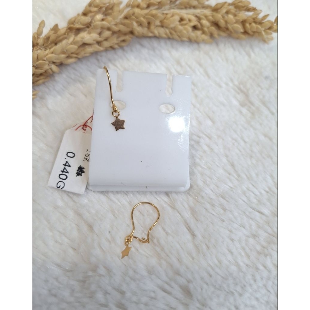 Anting emas 70 bintang mungil