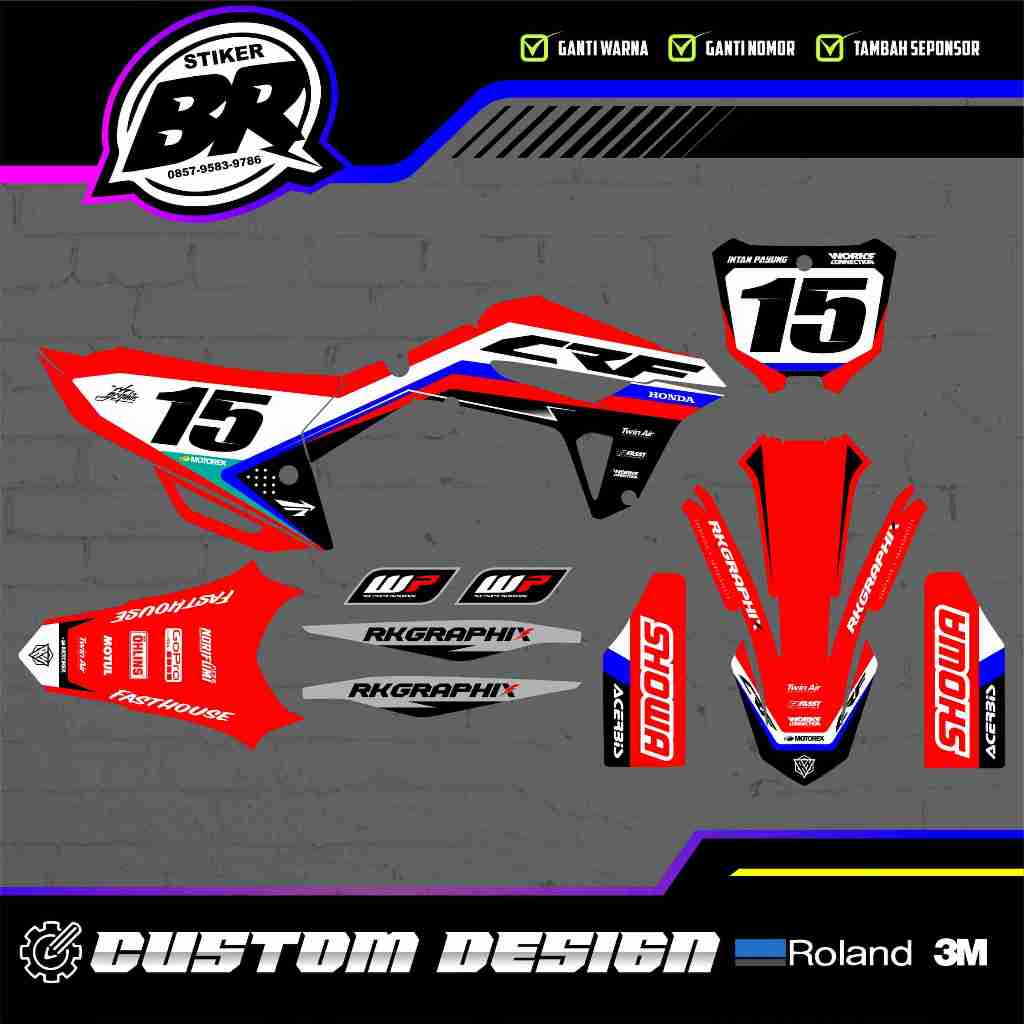 Decal crf 450 2021 fullbody crf 450 r / 250 hrv free custome design