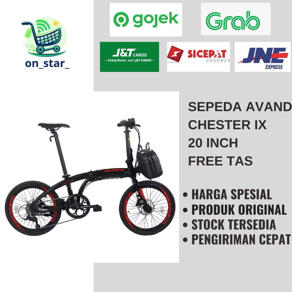 SEPEDA LIPAT AVAND CHESTER IX /SEPEDA LIPAT 20” AVAND CHESTER 9