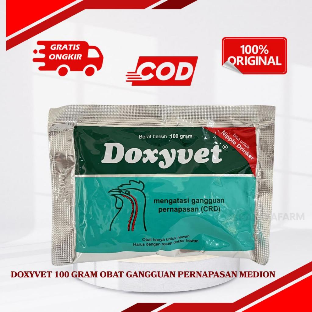 DOXYVET 100 GRAM MEDION || Obat Anti Ngorok CRD Ayam Bebek Puyuh