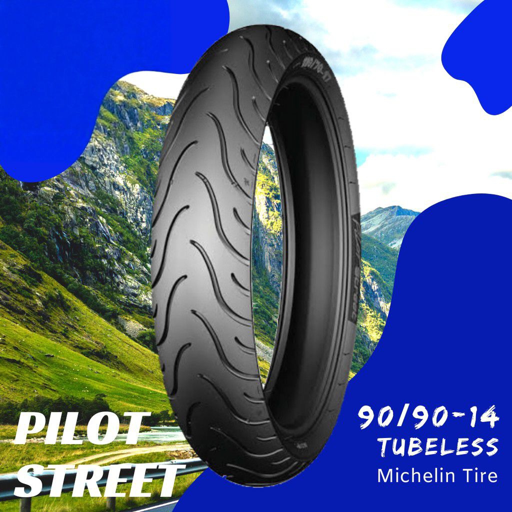 Ban michelin 90/90R14 tubeles