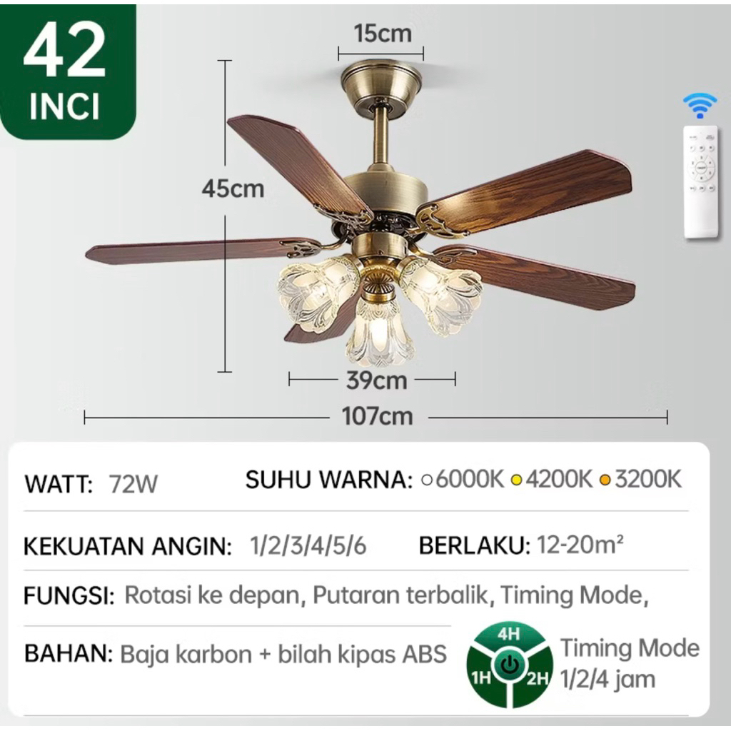 lampu kipas / lampu gantung kipas angin / kipas angin / lampu gantung / lampu gantung minimalis / la