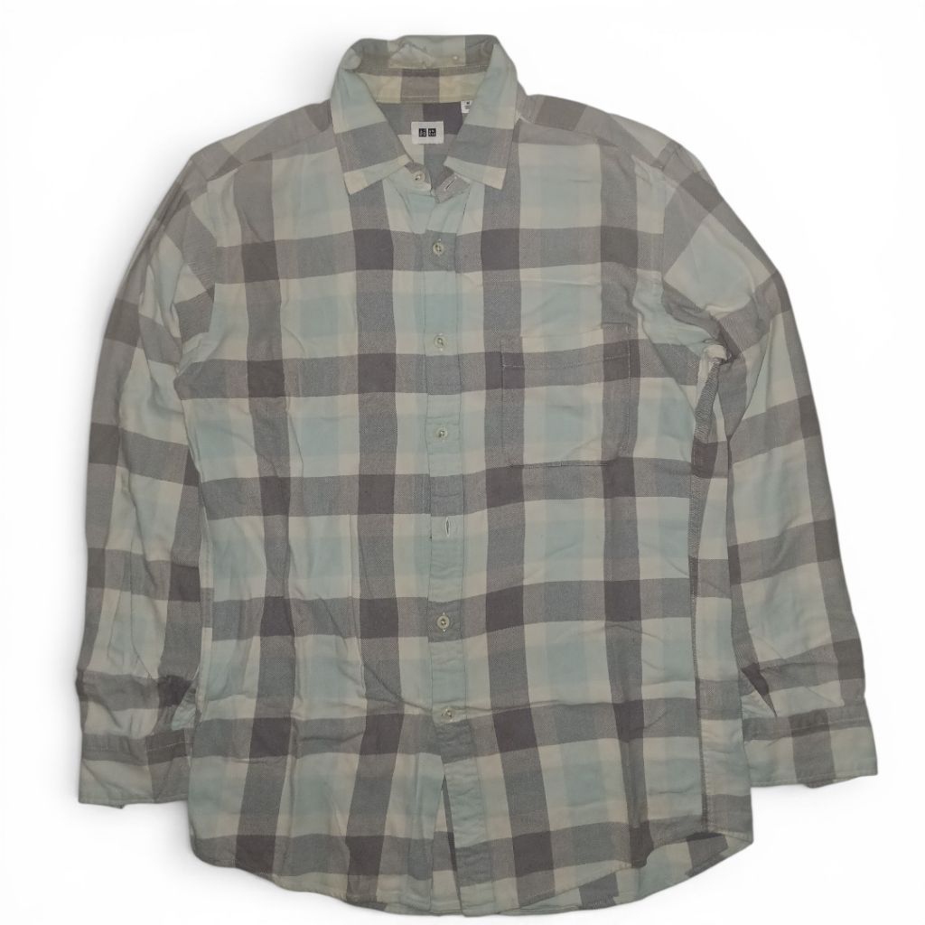 flannel uniqlo second/pernah dipakai