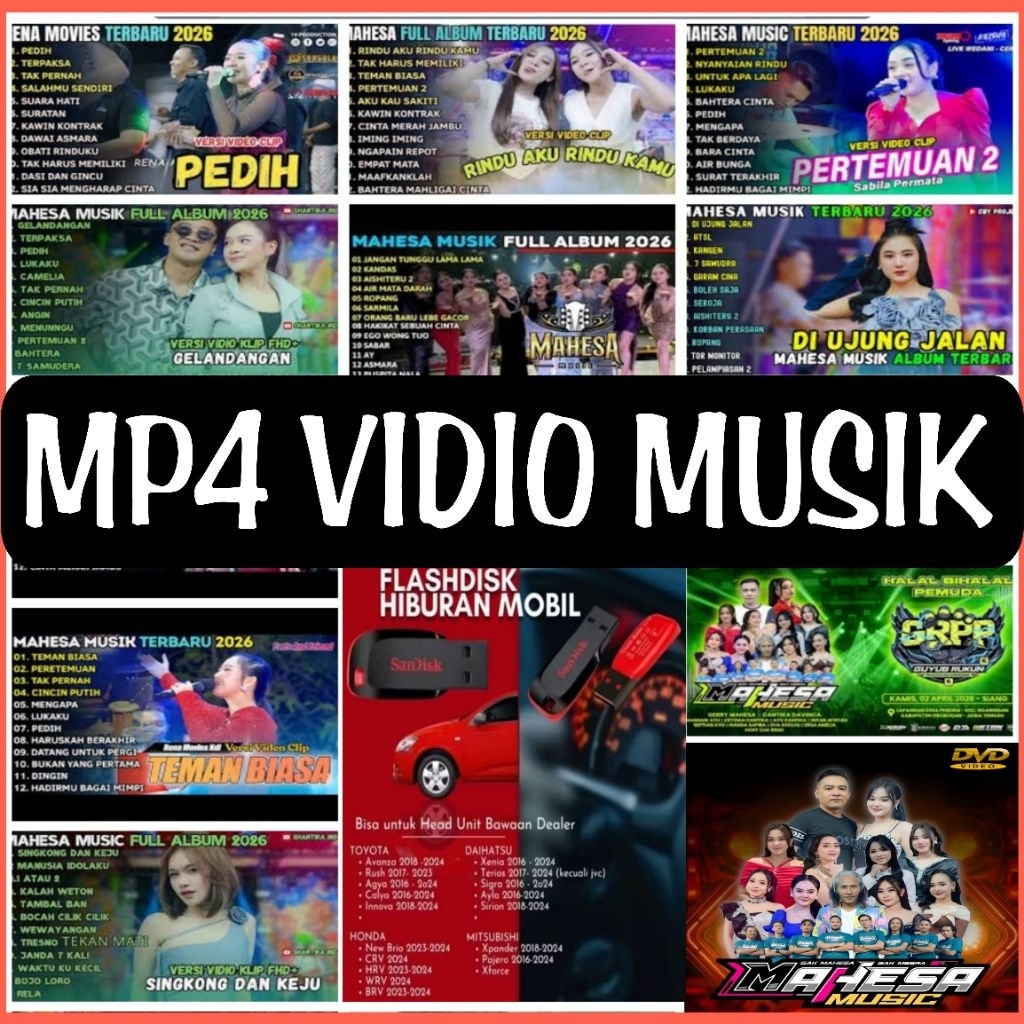 USB MOBIL MP4 VIDIO DAN MUSIK LAGU DANGDUT KOPLO TERBARU 2026 - USB MOBIL UNTUK MUSIK - USB MP4 VIDI