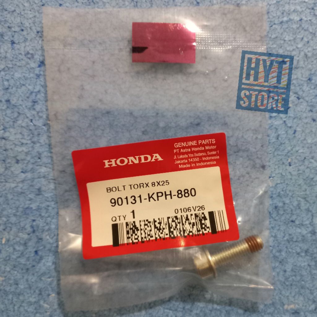 Baut Bolt Torx 8x25 Baut L Bintang Breket Pangkon Kaliper Cakram Rem Depan ADV Beat Blade CS1 Genio 
