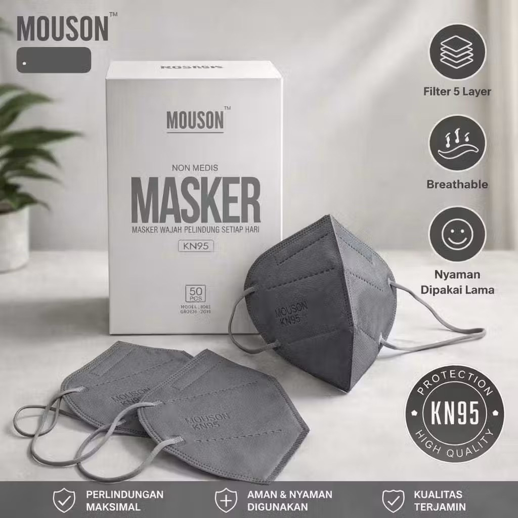 KNBOX-KN95 MOUSON ISI 50pc BOX ORIGINAL