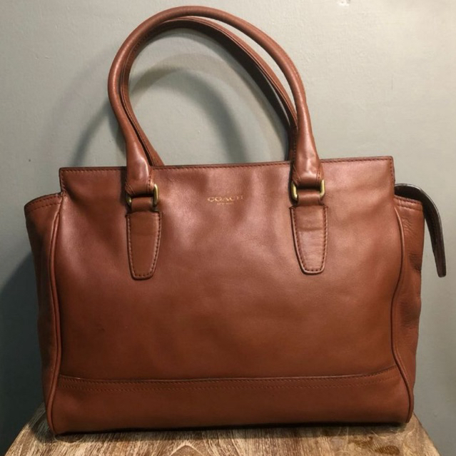 Authentic Coach Vintage Madison Lindsey Satchel Kulit Asli