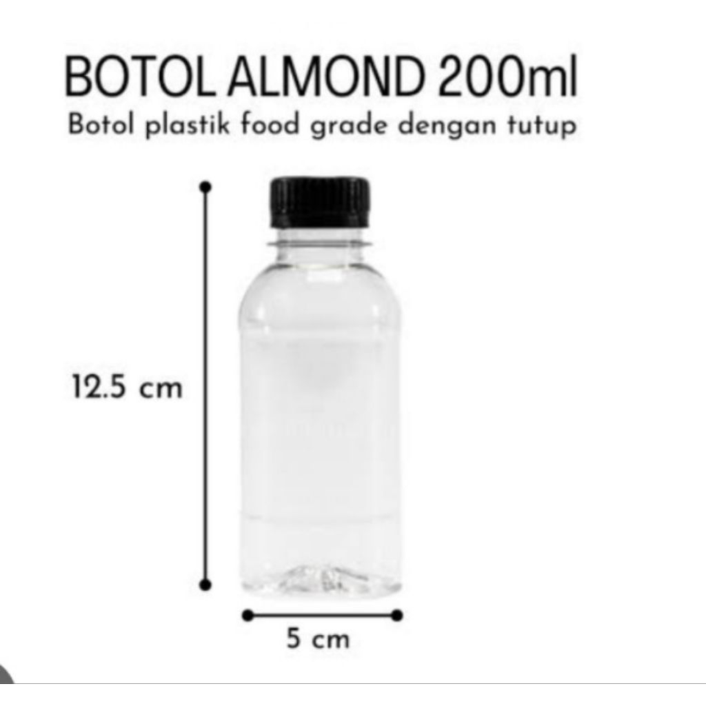 botol almond 200ml