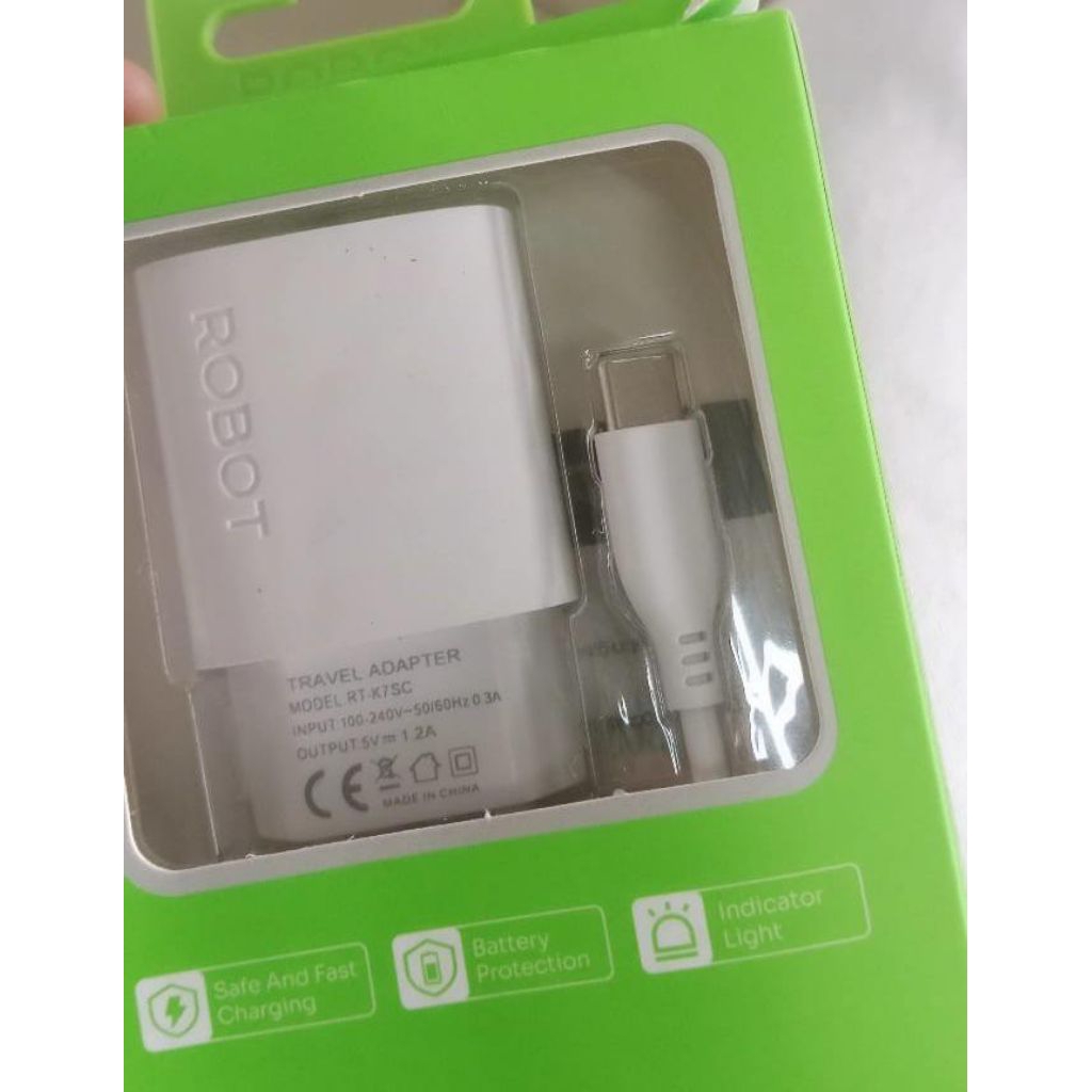 Preloved charger Type-C ROBOT baru