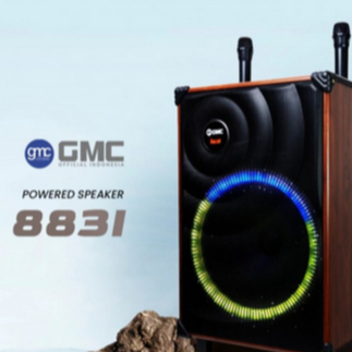 Speaker GMC SPEAKER PORTABLE BLUETOOTH GMC 883i 15 Inch - Bonus 2 Mic Wireless