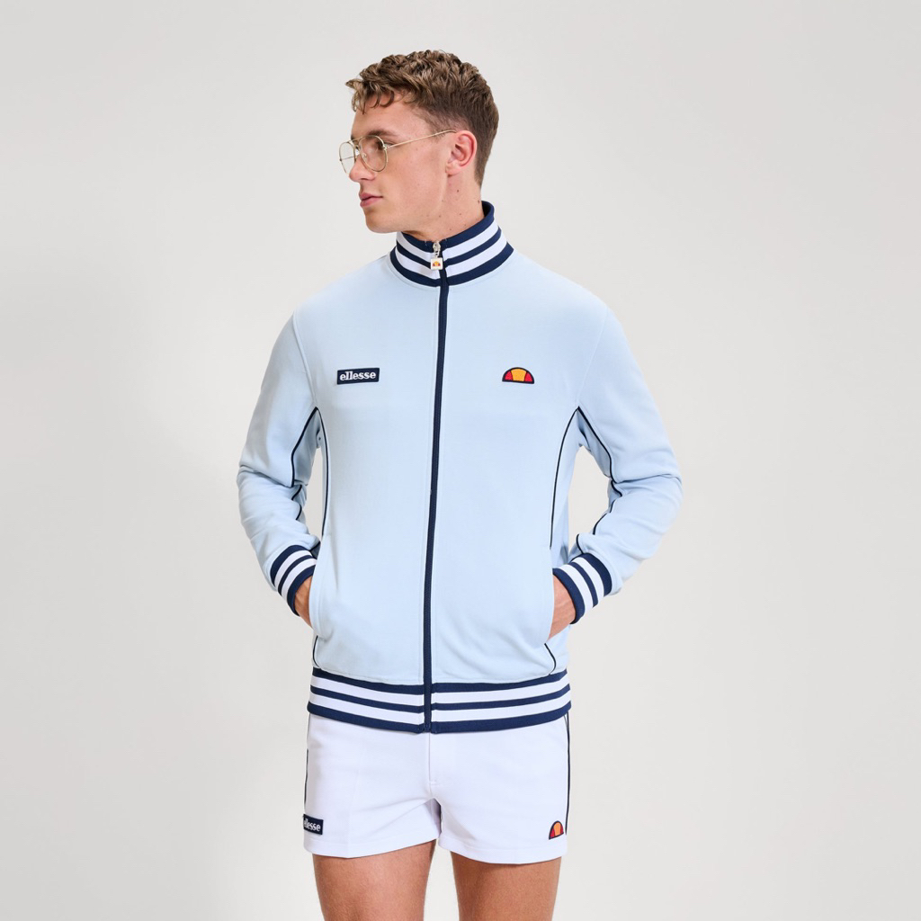 Ellesse Milan Tracktop Jacket In Light Blue