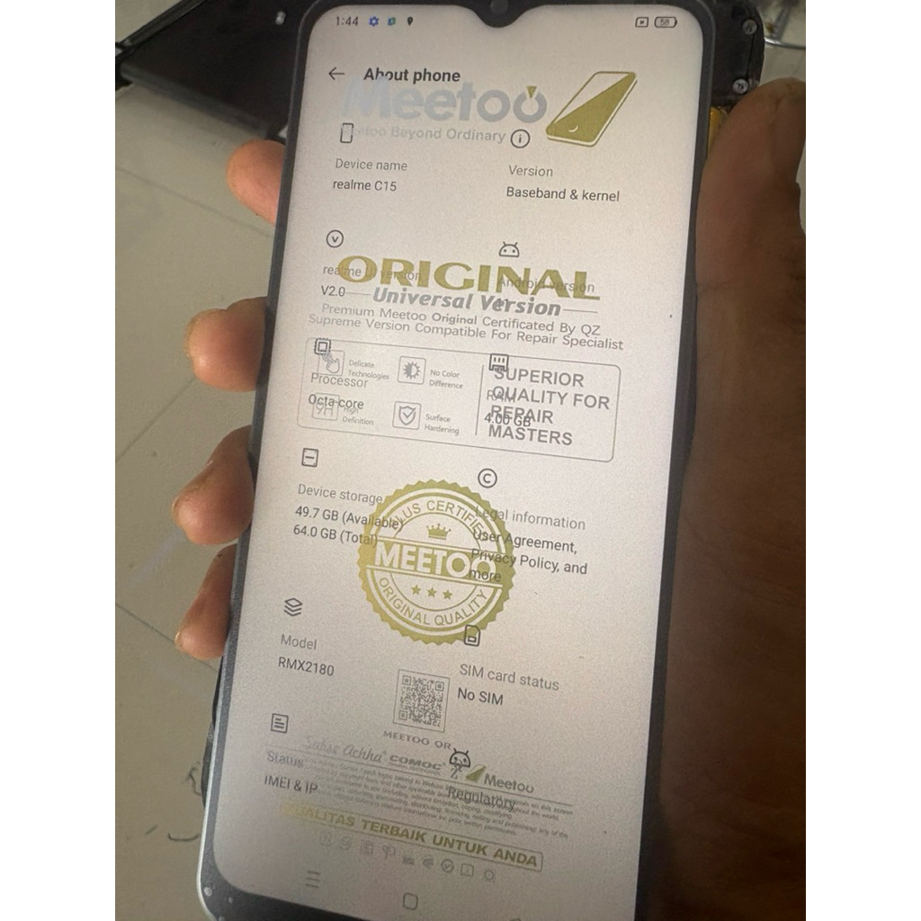 Mesin Realme c15 4/64