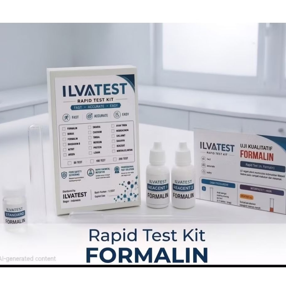Rapid Test Kit Formalin / Formaldehyde – Test Uji Keamanan Pangan