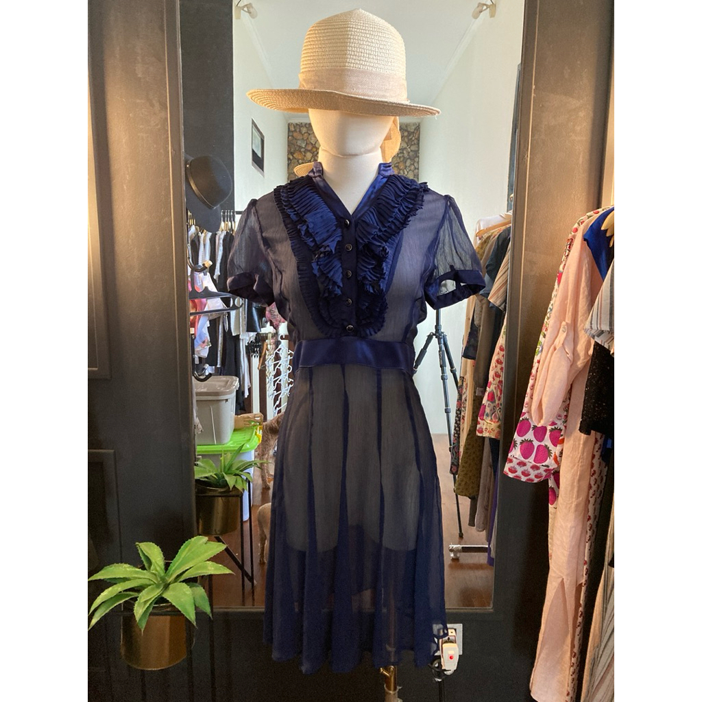 Dress wanita sifon terawang