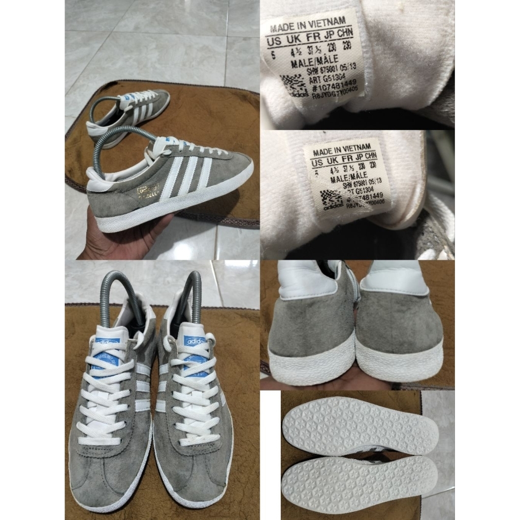 Sepatu Preloved Second Original Adidas Gazelle Size 37