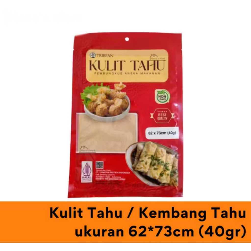 TRIBEAN Kulit Tahu / Kembang Tahu ukuran 62 x 73 cm, 40 gr HALAL / Tribean / Kulit Tahu / Premium / 