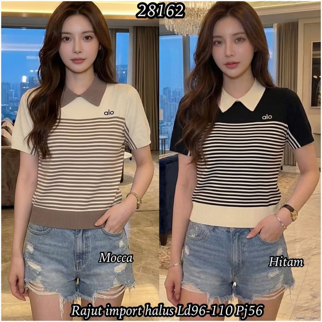 atasan wanita bahan rajut import halus