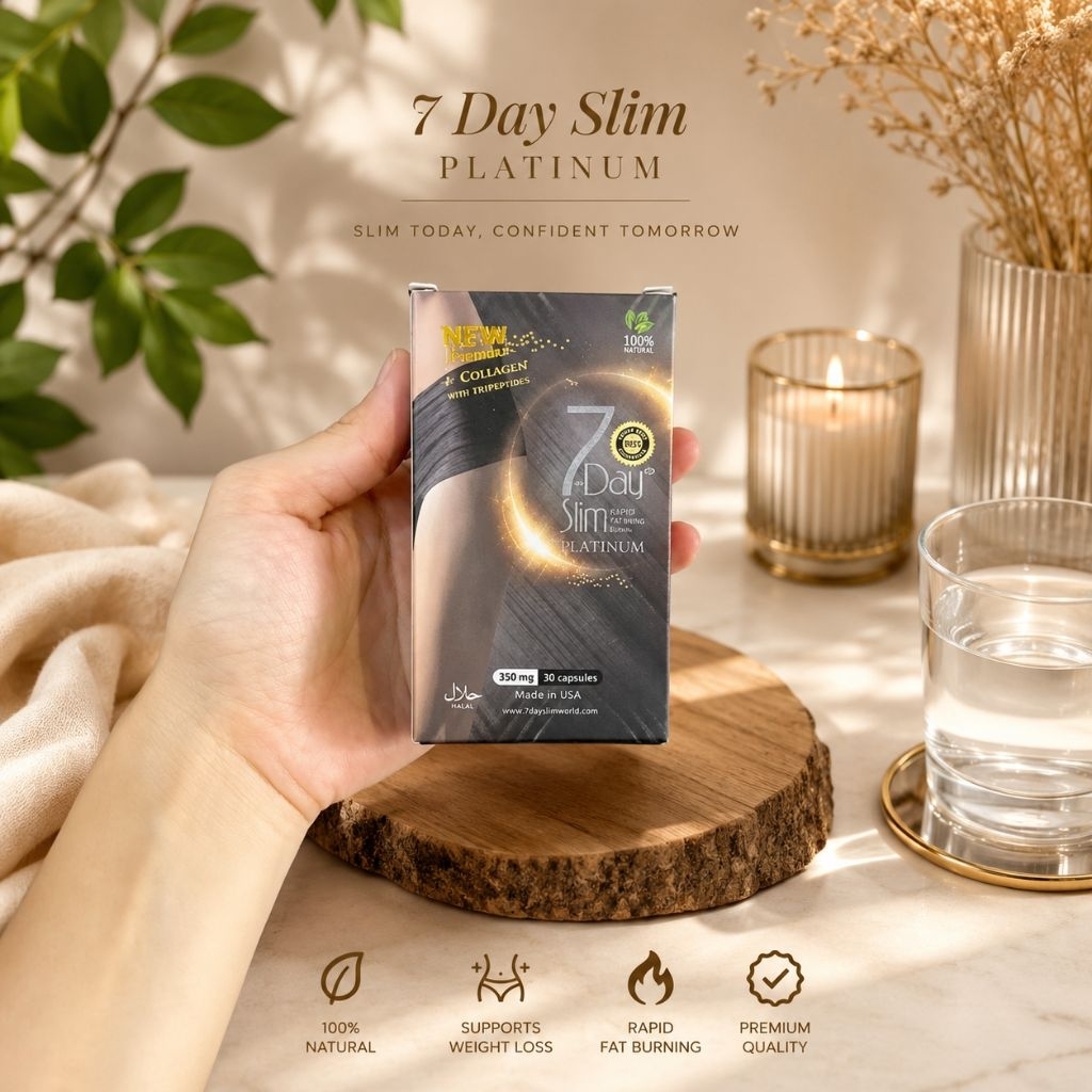 7 Day Slim Platinum Original Asli Obat Herbal Pelangsing Penurun BB Pria Wanita Kode Tracking New