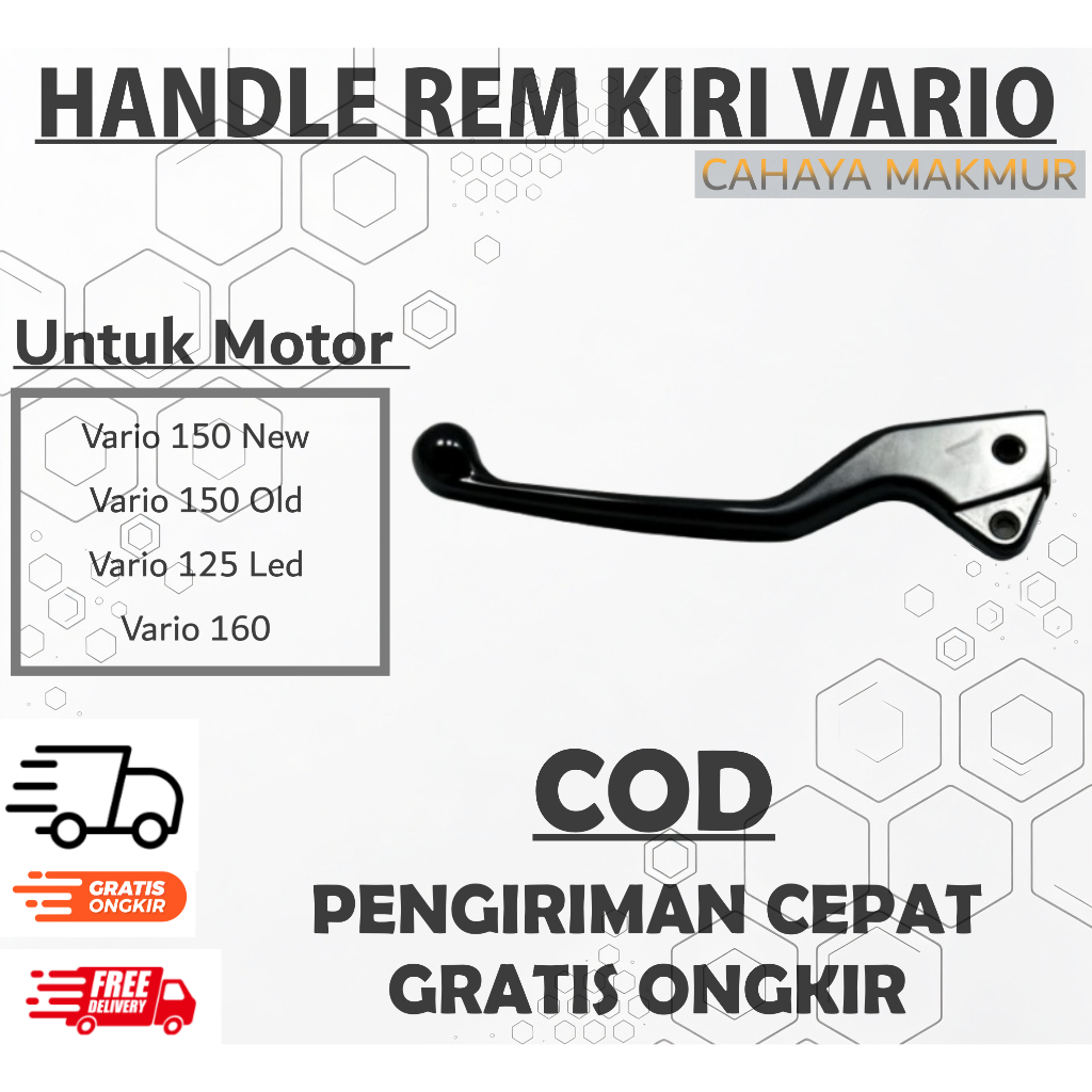 53178-K81-N30 HANDLE REM KIRI BEAT STREET / SCOOPY FI ESP LED / K93 RING 12 VARIO 125 / 150