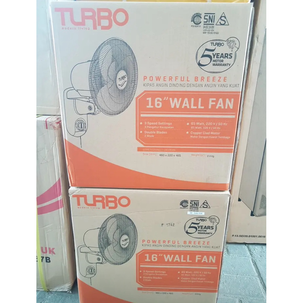 KIPAS ANGIN DINDING TURBO 5889 - KIPAS ANGIN GANTUNG TURBO - KIPAS GANTUNG TURBO - KIPAS TURBO - WAL
