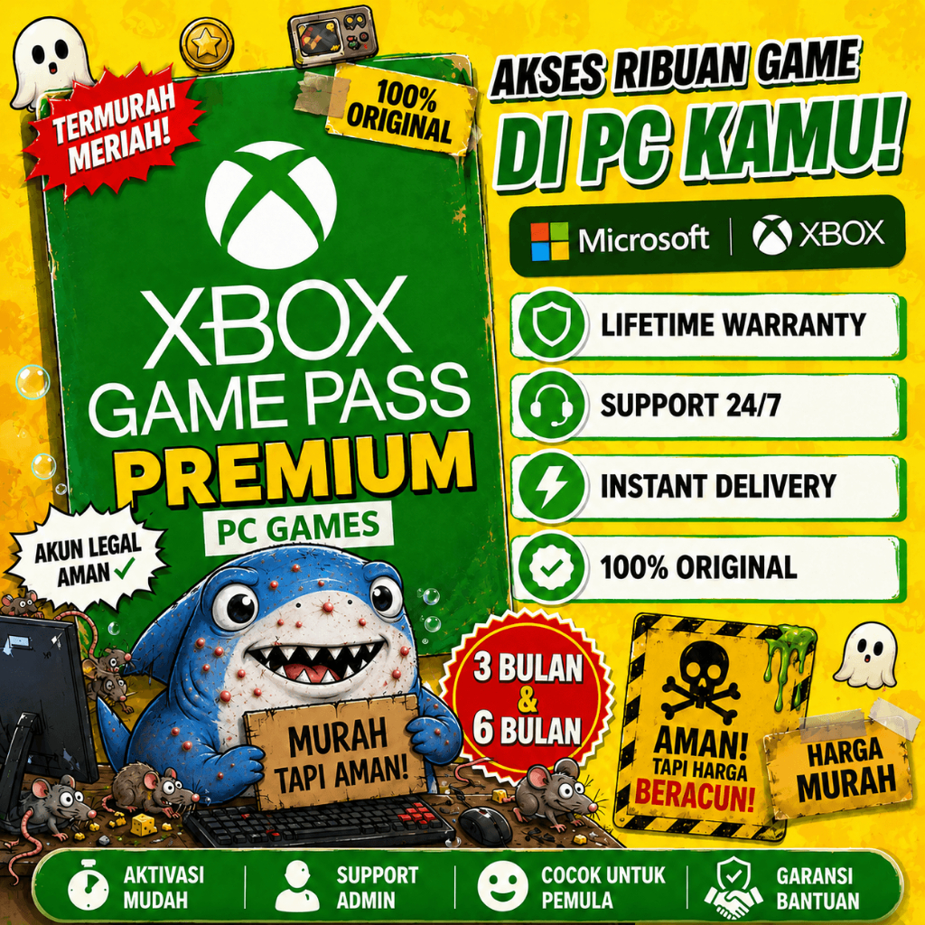 Xbox Gamepass Pc Original 6 & 3 Bulan - Tanpa Cloud Gaming