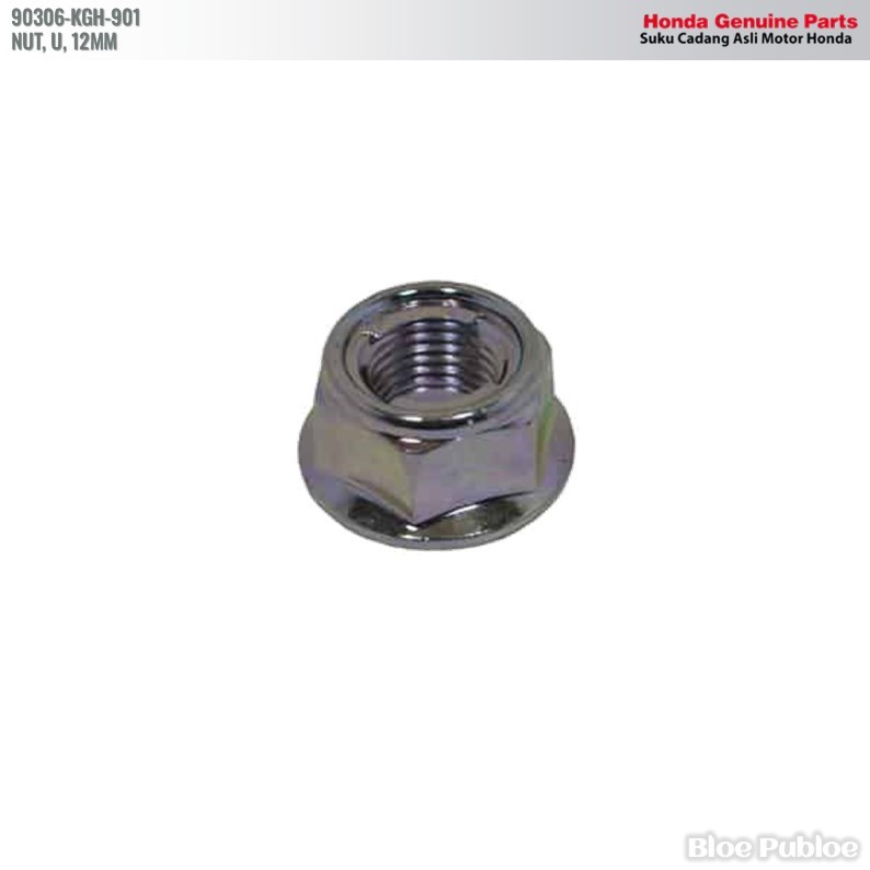 Mur Topi 12mm Honda Mega Pro - 90306KGH901 - NUT, U, 12MM