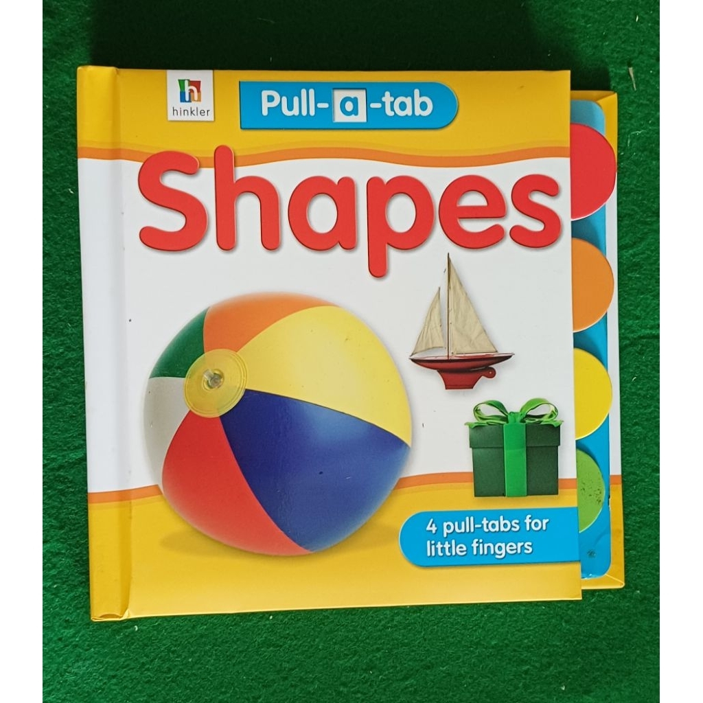 Shapes-a soft padded book with pull learning tabs interactive