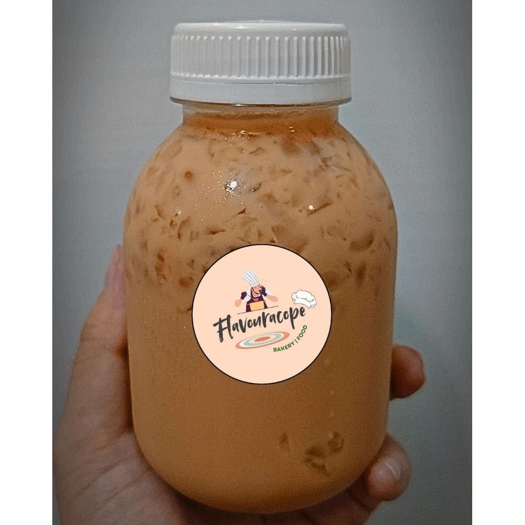 Thai Tea & Green Tea Jelly, Thai Tea Loba Lobi buah asli