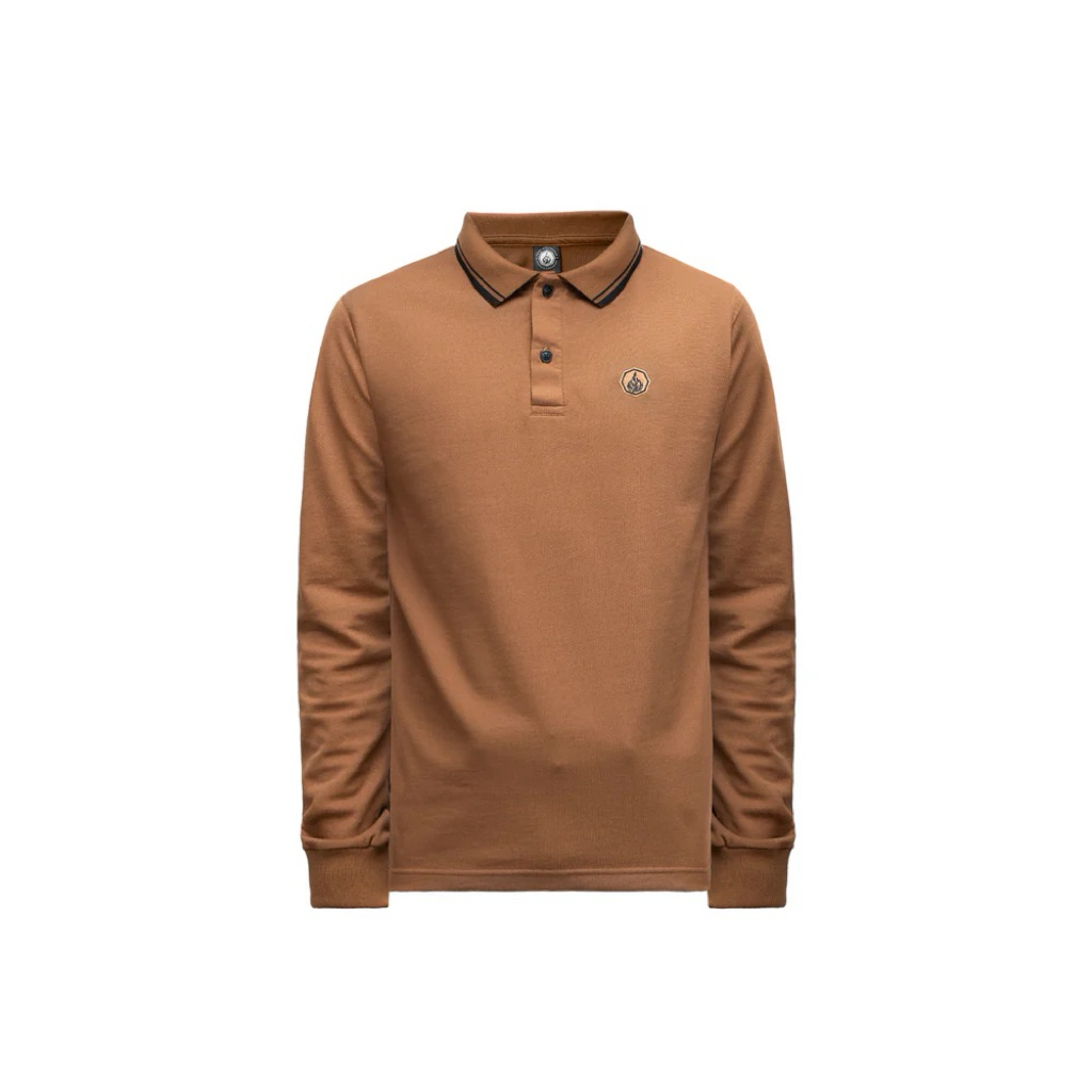 Prung Fremen BL Poloshirt Polo Panjang Coklat