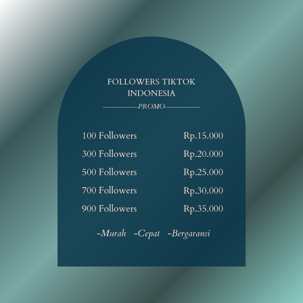 PROMO SPESIAL: Followers TikTok Indonesia No Drop – Organik & Bergaransi Resmi