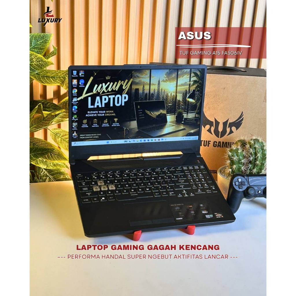 LAPTOP ASUS TUF GAMING A15 FA506IV RYZEN 7 NVIDIA RTX 2060 VRAM 6GB SSD 512GB RAM 8GB BACKLIGHT RGB 
