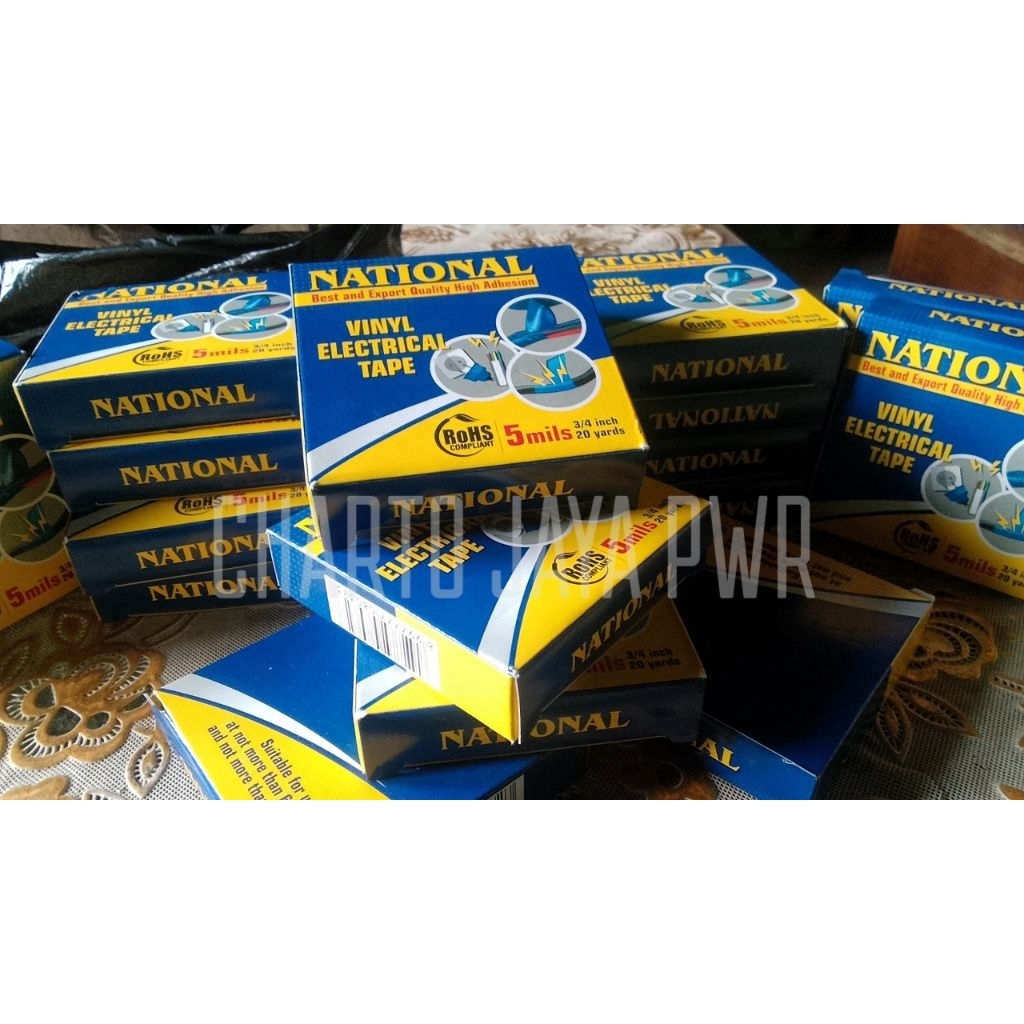 Isolasi NATIONAL / NATIONAL Tape / Isolasi Hitam PVC NATIONAL / Isolasi Listrik