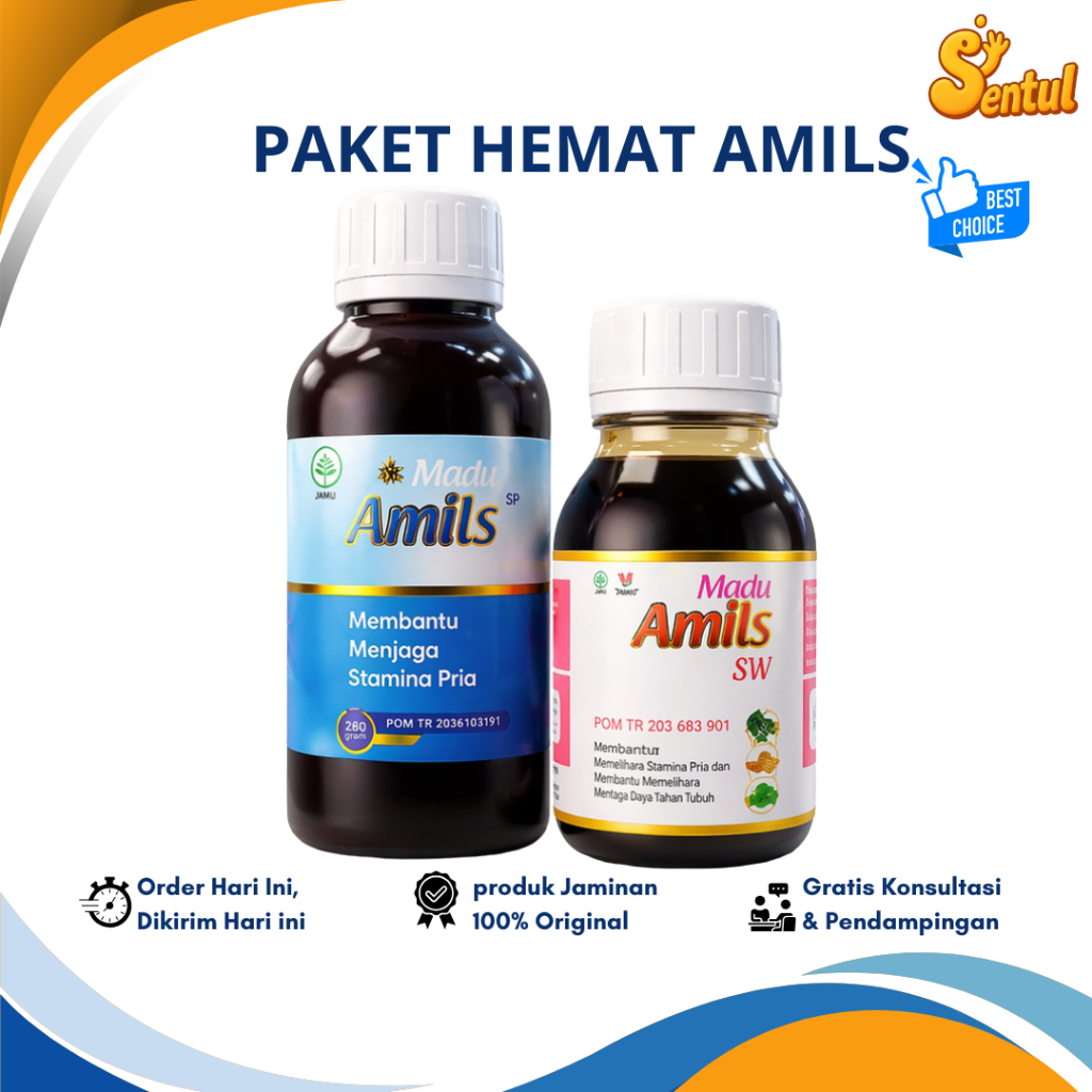AMILS Original Madu Program Hamil Tingkatkan Kesuburan Rahim Dan Stamina Suami Suplemen Promil