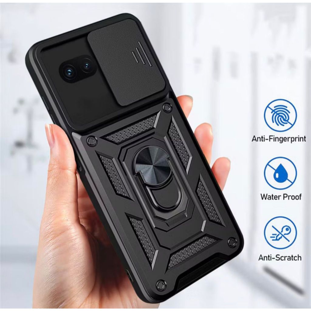 Case VIVO IQOO 15R / 15 5G Gundam Slide iRing HardCase Hard Casing Soft Cover Stand PC