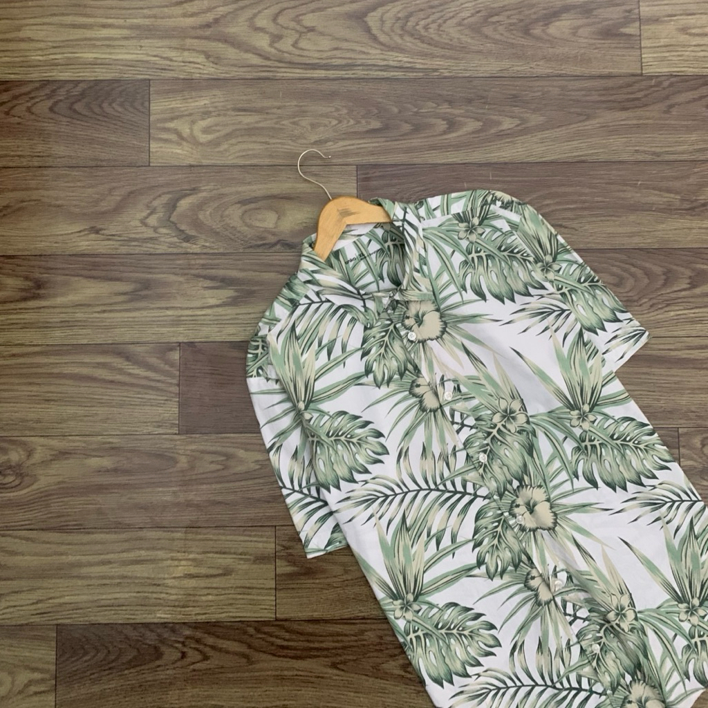 Kemeja ANKO Branded Floral Hawai Short Sleeve
