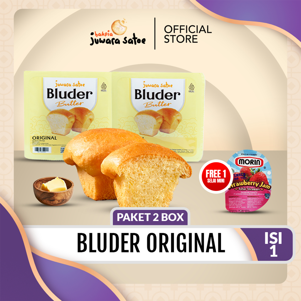 JUWARA SATOE [2 Pcs]  Bluder Original FREE Selai Mini