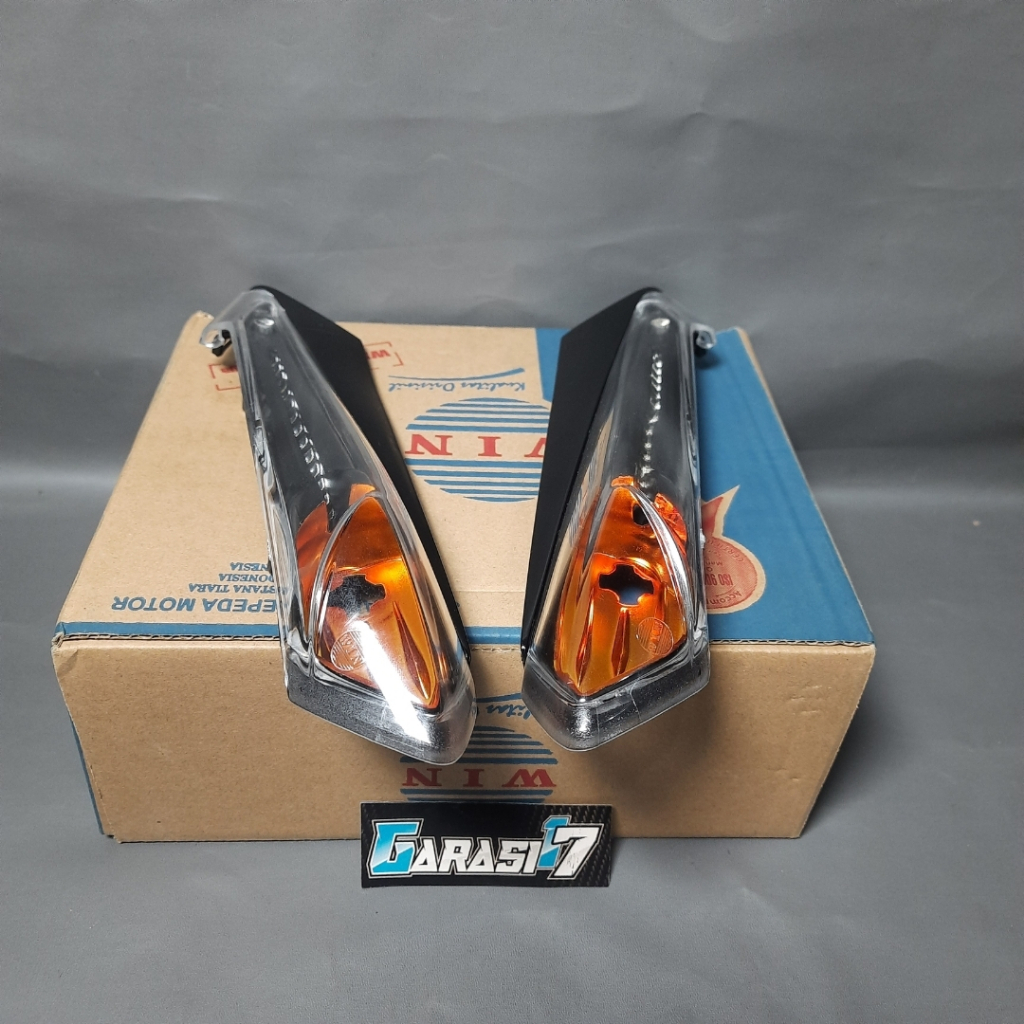 Win Lampu Sen Sein Vario Techno 110 Cbs Custom Smoke Oren Hitam Orange