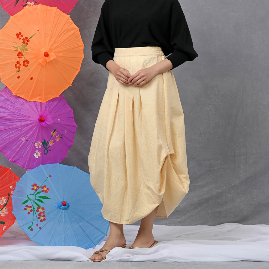 NONA RARA - Rozegain Skirt Dobi P0661, Rok batik wanita modern