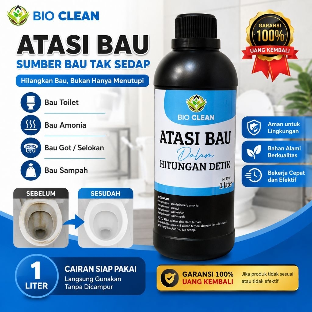 Bio CLEAN Penghilang Bau Amoniak Kandang  Bau Got Bau Toilet Bau Sampah