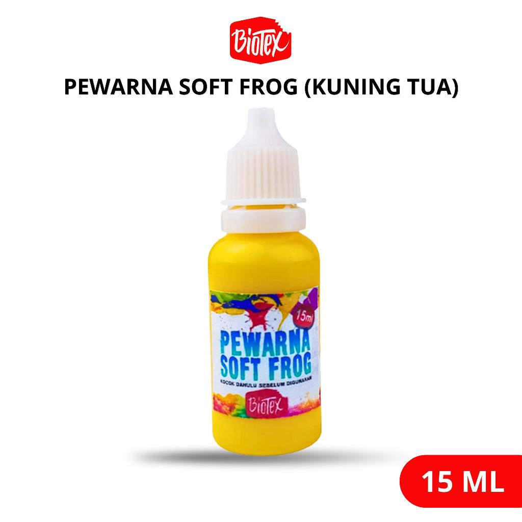 Biotex PEWARNA LATEKS 15 ML KUNING TUA - Latex Latek Soft Frog Sofrog