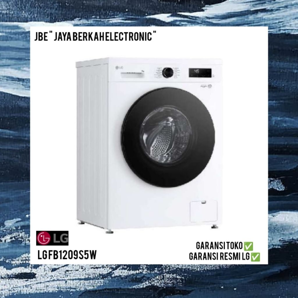 LG FB1209S5Wkapasitas 9kg front loading