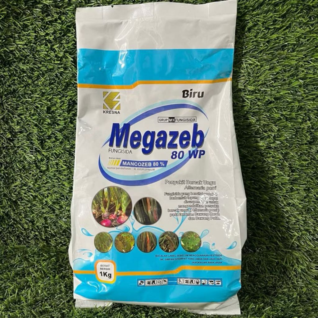 Fungisida Mankozeb Biru 1KG - Efektif untuk Bercak Ungu, Kompatibel, Aman