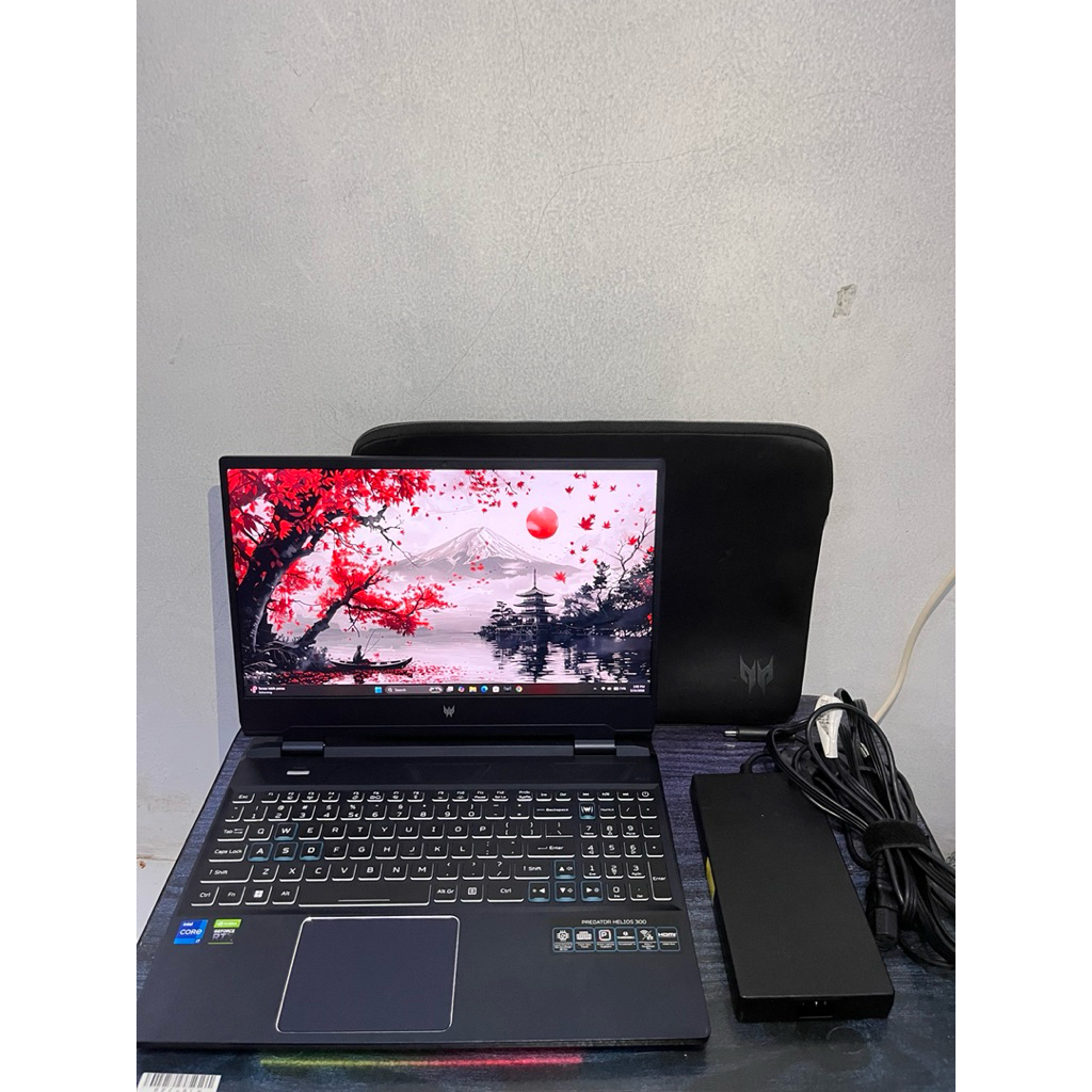 DIJUAL ACER PREDATOR HELIOS 300 i7 12700h RTX 3060 ram 16/512Gb
